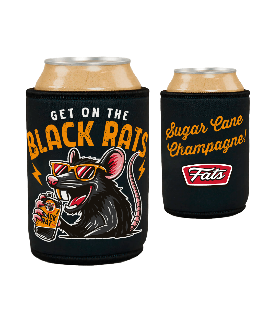 BLACK RATS- STUBBY COOLER