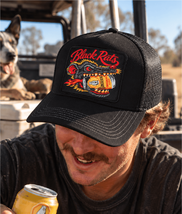 BLACK RATS V2- TRUCKER CAP- MID PROFILE