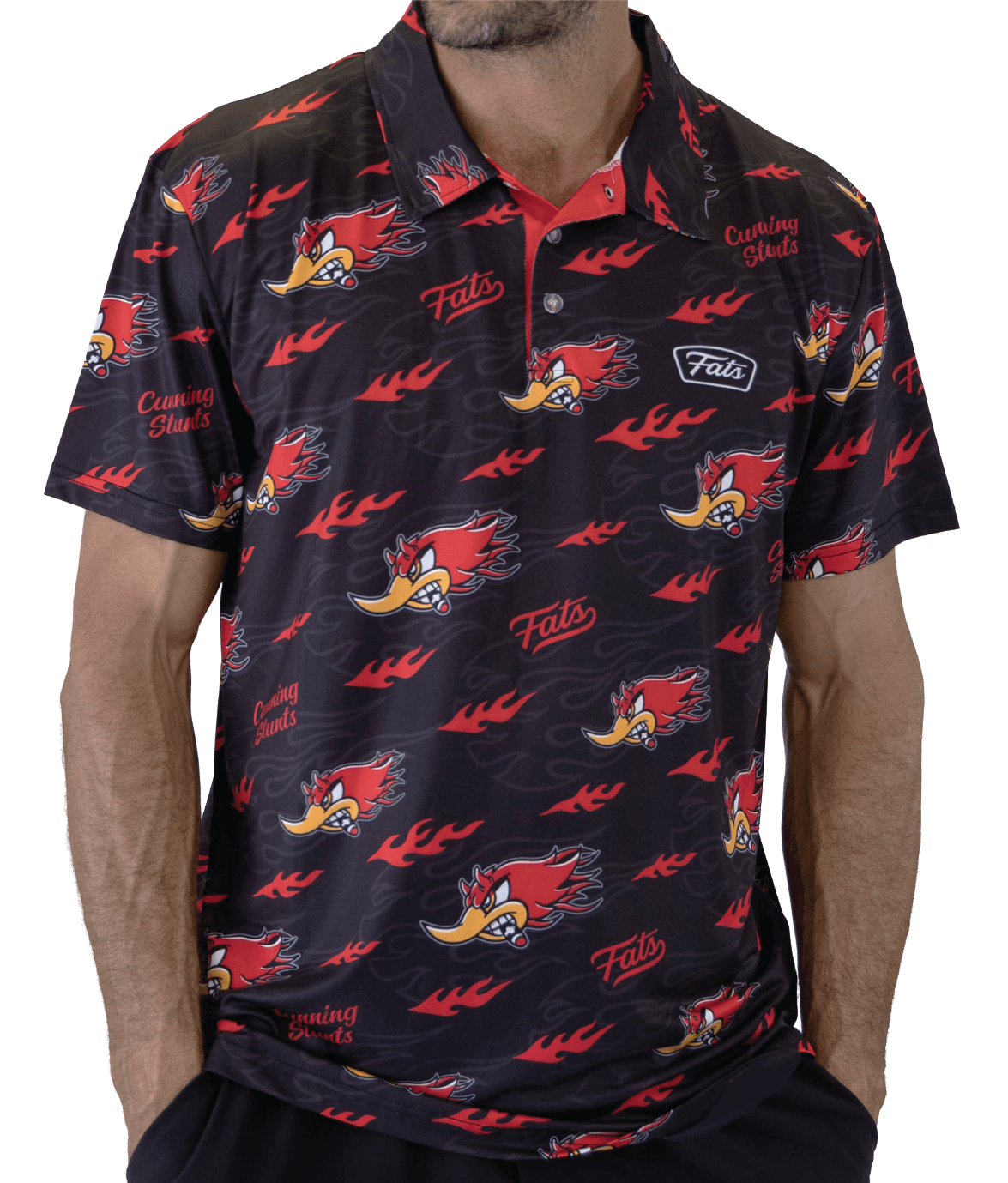 CUNNING STUNTS- GOLF POLO (BLACK)