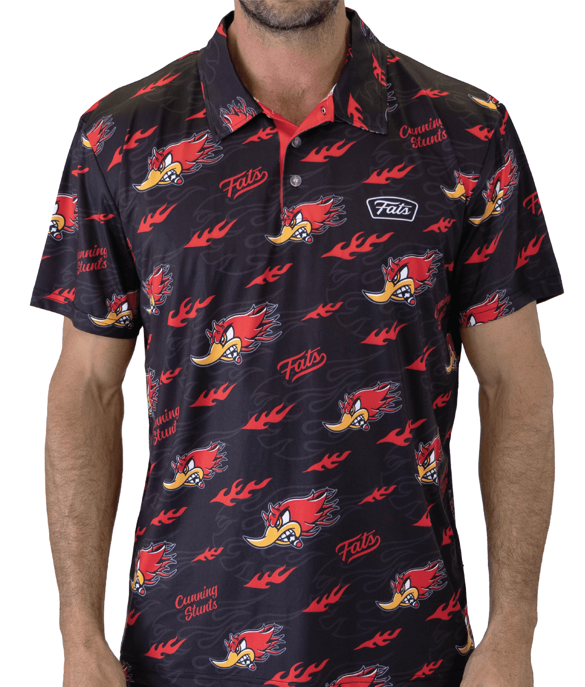 CUNNING STUNTS- GOLF POLO (BLACK)