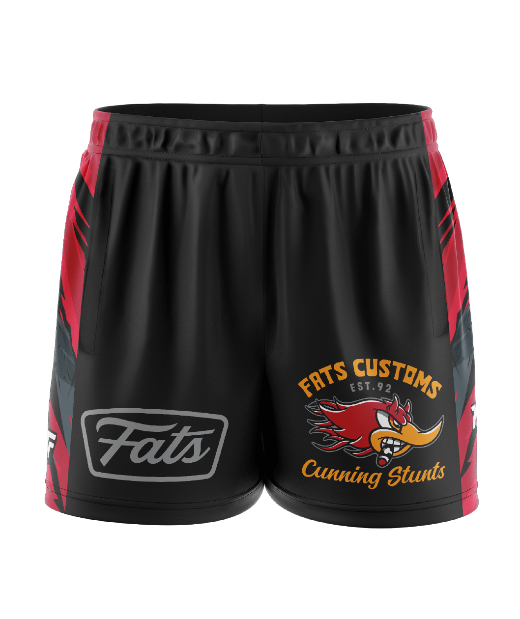 CUNNING STUNTS- FOOTY SHORTS- WITH ZIP SIDE POCKETS