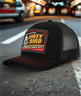DIRTY BIRD- TRUCKER CAP-MID PROFILE