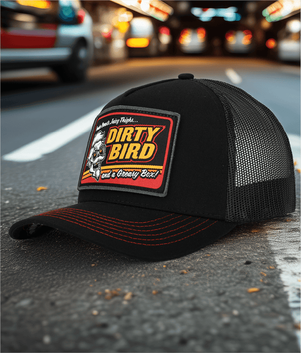 DIRTY BIRD- TRUCKER CAP-MID PROFILE