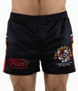 DIRTY BIRD- FOOTY SHORTS (WITH ZIP SIDE POCKETS)