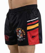 DIRTY BIRD- FOOTY SHORTS (WITH ZIP SIDE POCKETS)