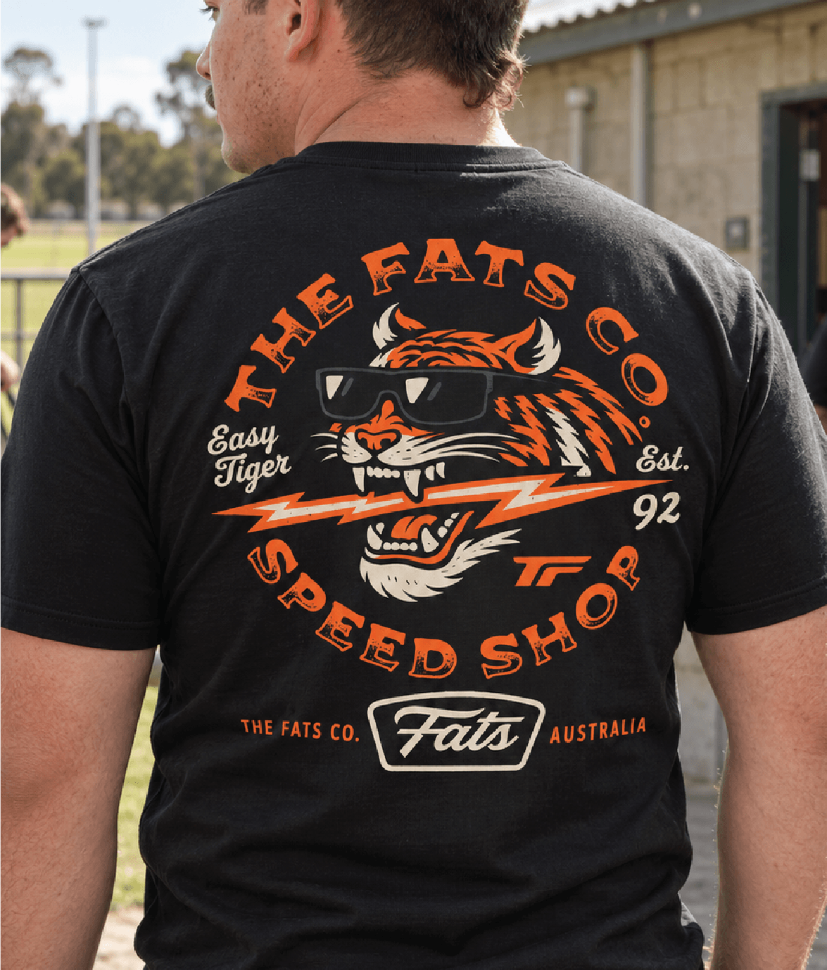 EASY TIGER- TEE- BLACK