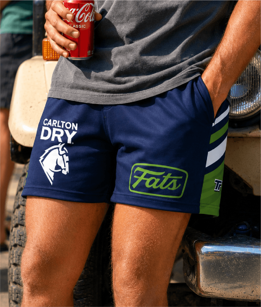 GREEN MACHINE- FOOTY SHORTS