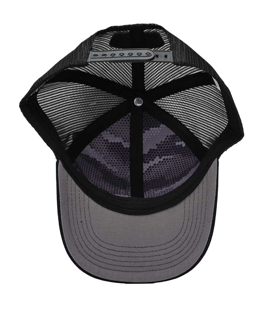 HUMMER- TRUCKER CAP - BLACK/BLACK