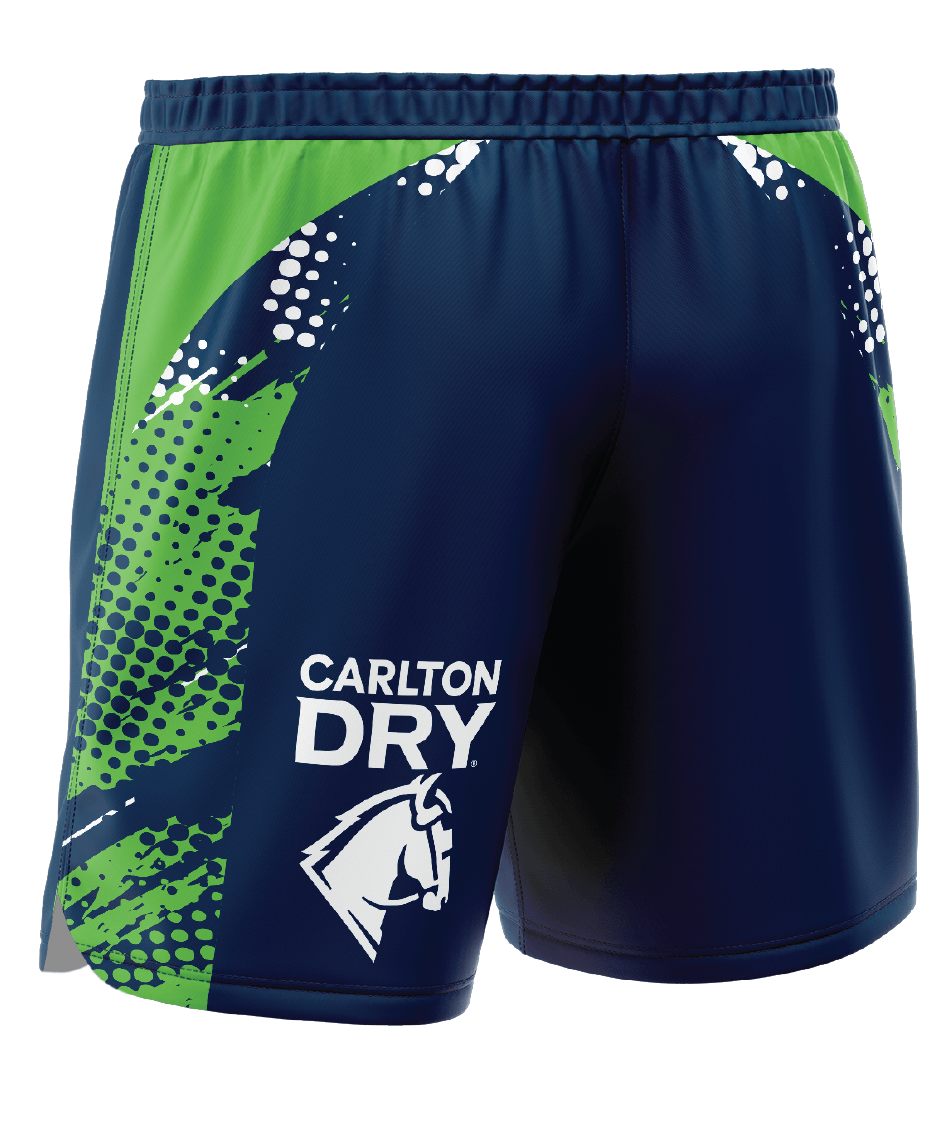BANGER- SHORTS (NAVY/GREEN/WHITE)