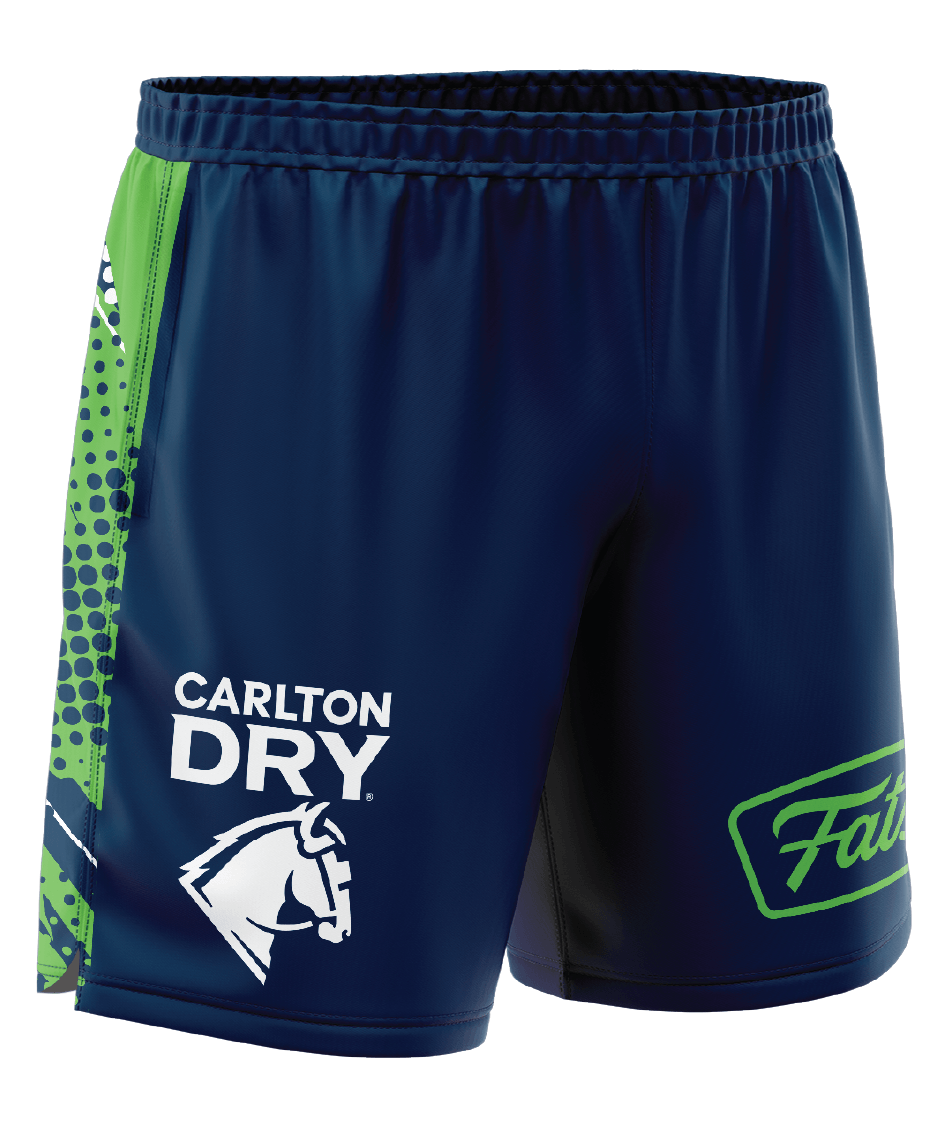 BANGER- SHORTS (NAVY/GREEN/WHITE)