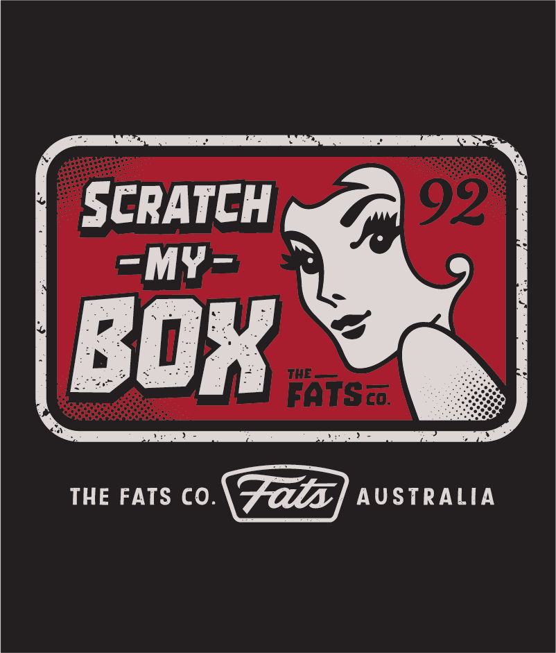 SCRATCH MY BOX- TEE- BLACK