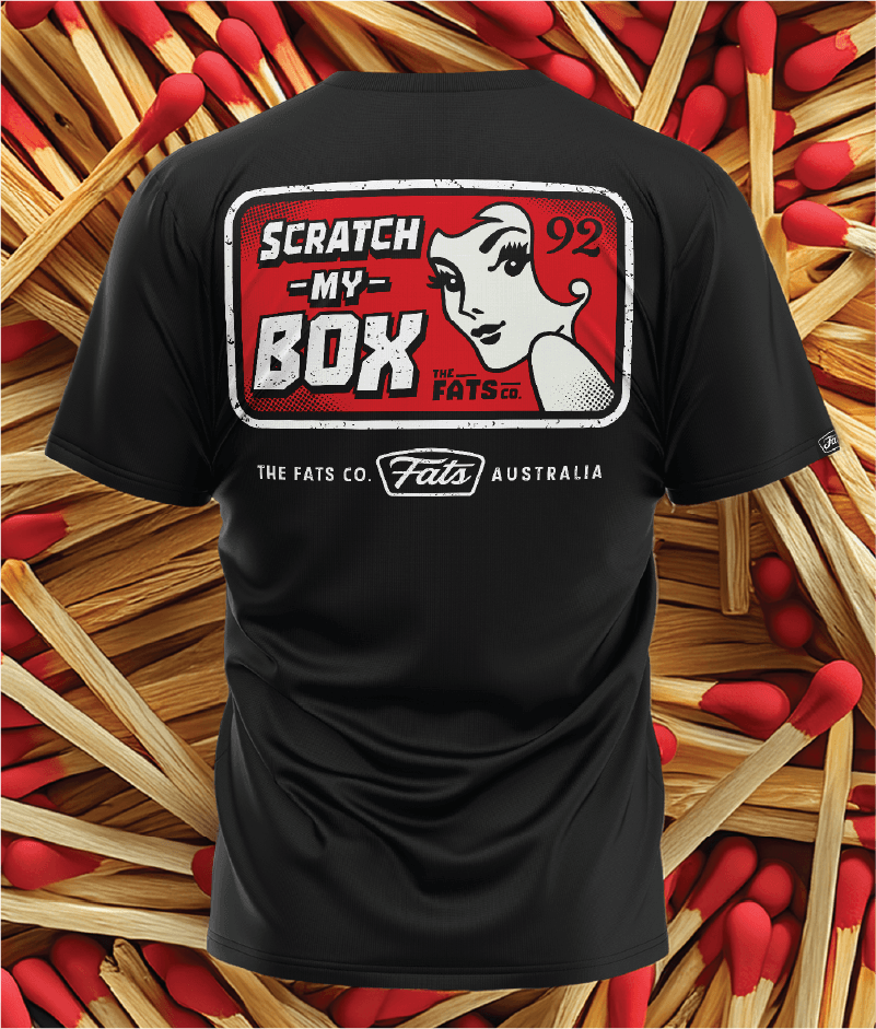 SCRATCH MY BOX- TEE- BLACK