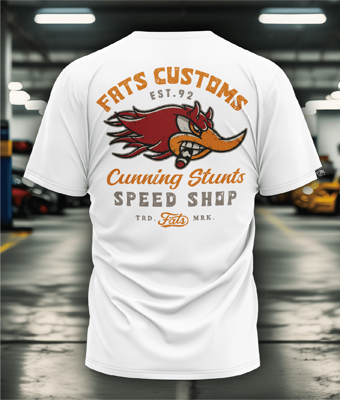 SPEED SHOP- TEE- WHITE