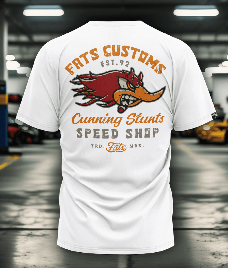 SPEED SHOP- TEE- WHITE