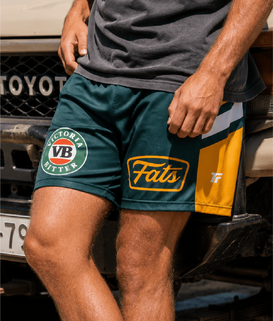 STRAYA- FOOTY SHORTS