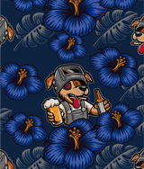 WELDER'S DOG- GOLF POLO (BLUE)
