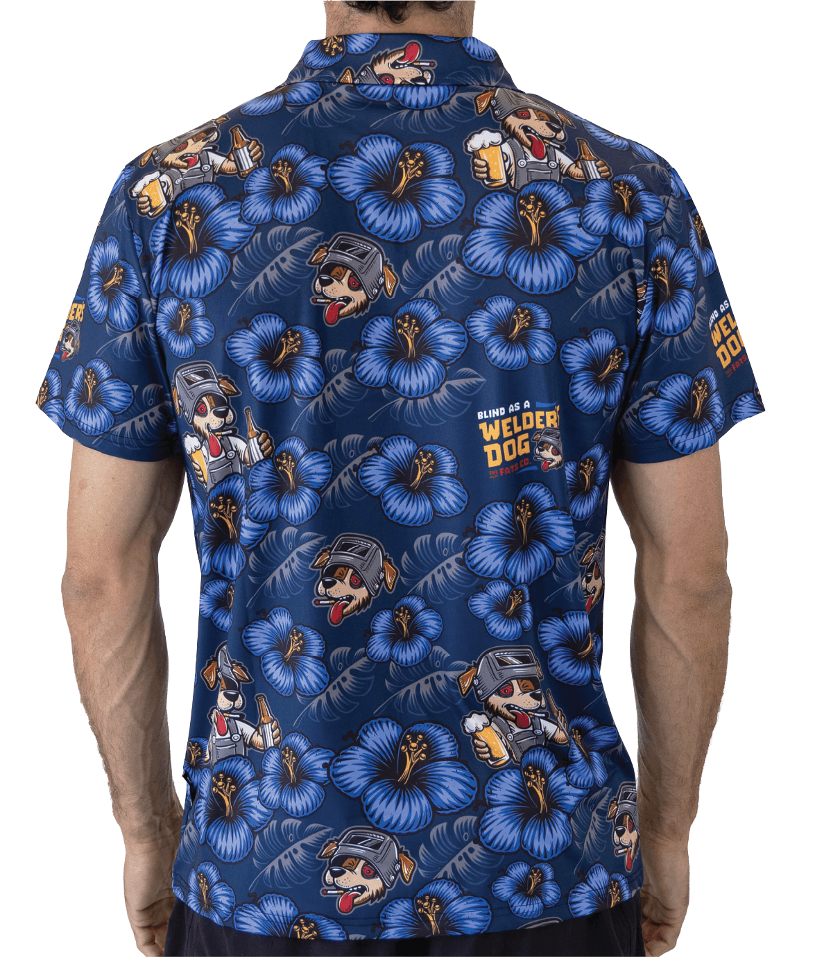 WELDER'S DOG- GOLF POLO (BLUE)
