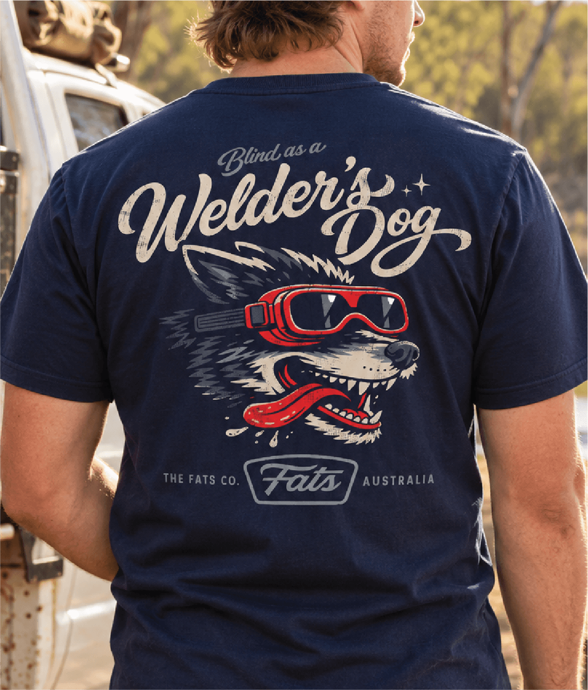 WELDER'S DOG V2- TEE- NAVY